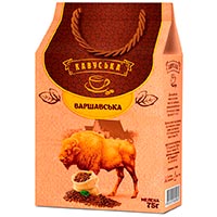 Кофе молотый Кавуська «Варшавська» купить с доставкой в любой город Украины, цена от 70 грн.