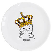 Детская тарелка Orner Store «Котёнок в короне» купить с доставкой в любой город Украины, цена от 219 грн.