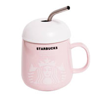 Чашка с крышкой и ложкой «Starbucks» розовая 360 мл купить с доставкой в любой город Украины, цена от 215 грн.