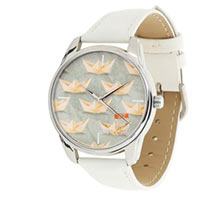 Часы ZIZ маст-хэв "Кораблики" (белый, серебро) купить с доставкой в любой город Украины, цена от 540 грн.