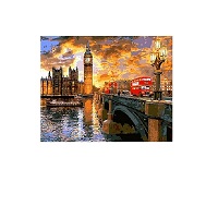 Картина-раскраска Raskras «Вестминстерский закат» 40х50 см купить с доставкой в любой город Украины, цена от 320 грн.