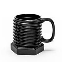 Чашка Штуки «Шуруп» черная купить с доставкой в любой город Украины, цена от 297 грн.