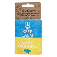 Обложка на документы JustCover «Keep Calm And Love Ukraine» NEW купить с доставкой в любой город Украины, цена от 169 грн.