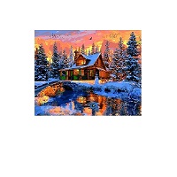Картина-раскраска Raskras «Рождество в Скалистых горах» 40х50 см купить с доставкой в любой город Украины, цена от 200 грн.