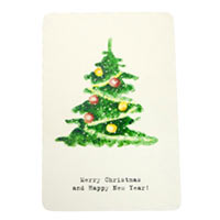 Открытка дизайнерський картон "Merry Christmas and HNY" fir 176074 купить с доставкой в любой город Украины, цена от 25 грн.