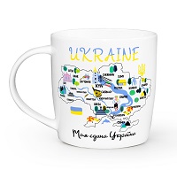 Чашка Kvarta «Моя єдина Україна» бочка 360 мл купить с доставкой в любой город Украины, цена от 149 грн.