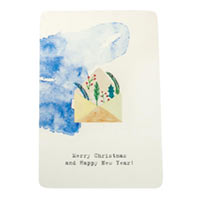 Открытка дизайнерський картон  "Merry Christmas and HNY" envelope 176070 купить с доставкой в любой город Украины, цена от 25 грн.