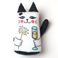 Мягкая игрушка Machka "Новогодний кот" купить с доставкой в любой город Украины, цена от 200 грн.