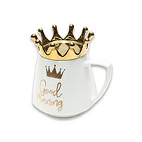Чашка с крышкой-подставкой Штуки Crown «Good morning» купить с доставкой в любой город Украины, цена от 301 грн.