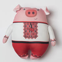 Мягкая игрушка Machka «Свин» средний купить с доставкой в любой город Украины, цена от 190 грн.