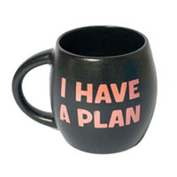 Чашка Orner Store «I Have A Plan» черная купить с доставкой в любой город Украины, цена от 249 грн.