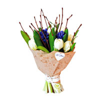 Букет из тюльпанов La Fleur «Свежесть» купить с доставкой в любой город Украины, цена от 875 грн.