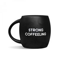 Чашка «Strong coffeelling» черная купить с доставкой в любой город Украины, цена от 249 грн.