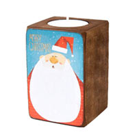 Подсвечник деревянный новогодний «Santa Claus» купить с доставкой в любой город Украины, цена от 86 грн.