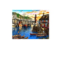 Картина-раскраска Raskras «Восход солнца в порту» 40х50 см купить с доставкой в любой город Украины, цена от 320 грн.