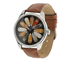 Часы ZIZ маст-хэв "Совы" (коричневый, серебро) купить с доставкой в любой город Украины, цена от 540 грн.
