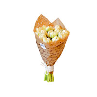 Букет из тюльпанов «Вдохновение» в дизайнерской упаковке купить с доставкой в любой город Украины, цена от 750 грн.