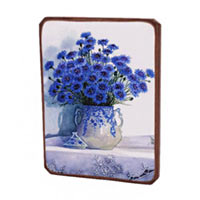 Картинка «Синие цветы в вазе» купить с доставкой в любой город Украины, цена от 190 грн.