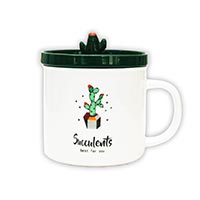 Чашка с крышкой Штуки «Succulent Cactus» купить с доставкой в любой город Украины, цена от 263 грн.