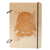 Блокнот с деревянной обложкой Wood&Leather «Darth Vader» светлый купить с доставкой в любой город Украины, цена от 583 грн.