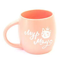 Чашка Orner Store «Мур Мяу» розовая купить с доставкой в любой город Украины, цена от 249 грн.