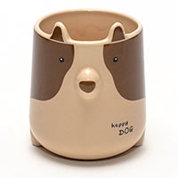 Чашка керамическая Штуки «Dog» коричневая купить с доставкой в любой город Украины, цена от 224 грн.