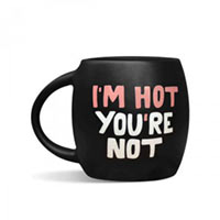 Чашка «I'm hot you're not» черная купить с доставкой в любой город Украины, цена от 249 грн.