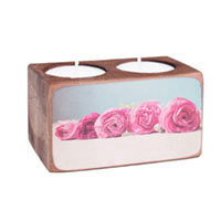 Подсвечник Shirma «Розовые розы на столе» на две свечи купить с доставкой в любой город Украины, цена от 100 грн.