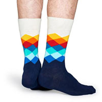 Носки Happy Socks «Ромбы» разноцветные купить с доставкой в любой город Украины, цена от 315 грн.
