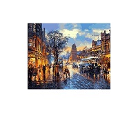 Картина-раскраска Raskras «Улочки Лондона» 40х50 см купить с доставкой в любой город Украины, цена от 320 грн.