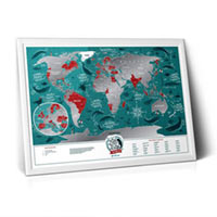 Скретч карта мира 1DEA.me «Travel Map Marine World» NEW купить с доставкой в любой город Украины, цена от 450 грн.