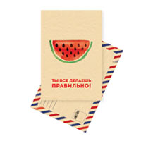 Открытка классическая Mirabella «Ты все делаешь правильно» купить с доставкой в любой город Украины, цена от 16 грн.