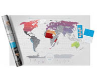 Скретч карта мира 1DEA.me «Travel Map AIR World» на англ. купить с доставкой в любой город Украины, цена от 800 грн.