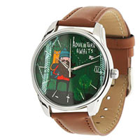 Часы ZIZ маст-хэв "Приключения ждут!" (коричневый, серебро) купить с доставкой в любой город Украины, цена от 540 грн.
