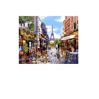 Картина-раскраска Raskras «Цветущий Париж» 40х50 см купить с доставкой в любой город Украины, цена от 320 грн.