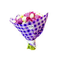 Букет из тюльпанов La Fleur «Такая красивая» купить с доставкой в любой город Украины, цена от 2 200 грн.