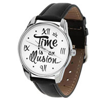 Часы ZIZ маст-хэв "Иллюзия времени" (черный, серебро) купить с доставкой в любой город Украины, цена от 540 грн.