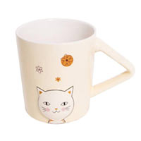 Чашка с крышкой и ложкой «Любимый котик» бежевая 300 мл купить с доставкой в любой город Украины, цена от 180 грн.