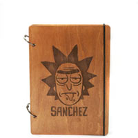 Блокнот с деревянной обложкой Wood&Leather «Sanchez» лак купить с доставкой в любой город Украины, цена от 583 грн.