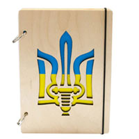 Блокнот с деревянной обложкой Wood&Leather «Ukraine» светлый купить с доставкой в любой город Украины, цена от 583 грн.