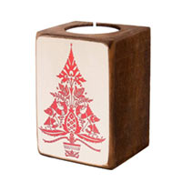 Подсвечник деревянный новогодний «Ёлка» купить с доставкой в любой город Украины, цена от 86 грн.