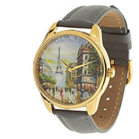 Часы ZIZ маст-хэв "Париж" (серый, золото) купить с доставкой в любой город Украины, цена от 540 грн.