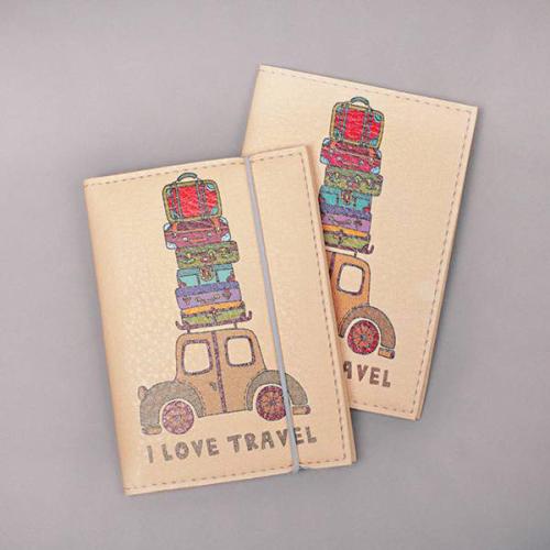 Обложка для паспорта Shirma «I love travel» купить с доставкой в любой город Украины. Киев, Харьков, Одесса, Львов. Цена от 149 грн.