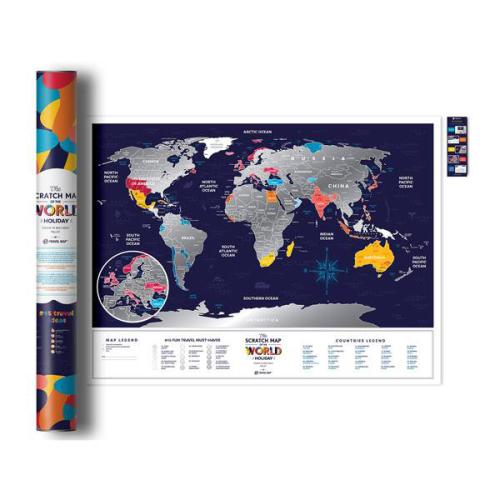 Скретч карта 1DEA.me «Travel Map Holiday World» NEW купить с доставкой в любой город Украины. Киев, Харьков, Одесса, Львов. Цена от 400 грн.
