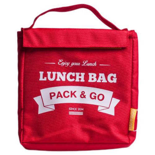 Lunch Bag Pack&Go - M red купить с доставкой в любой город Украины. Киев, Харьков, Одесса, Львов. Цена от 406 грн.