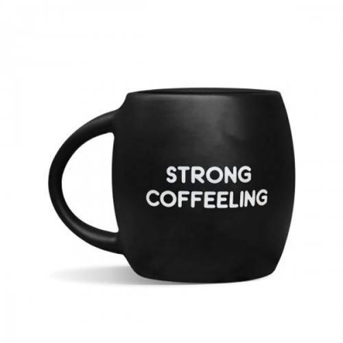 Чашка «Strong coffeelling» черная купить с доставкой в любой город Украины. Киев, Харьков, Одесса, Львов. Цена от 249 грн.