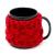 Чашка черная в вязаном чехле бордовый купить с доставкой в любой город Украины. Киев, Харьков, Одесса, Львов. Цена от 219 грн.