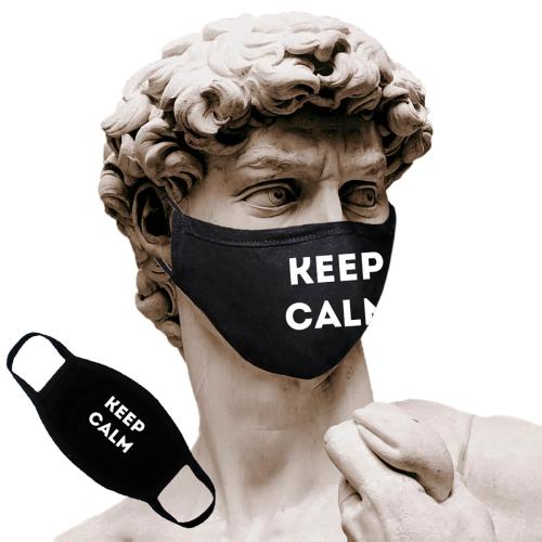 Защитная маска для лица Just Cover «Keep calm» купить с доставкой в любой город Украины. Киев, Харьков, Одесса, Львов. Цена от 79 грн.