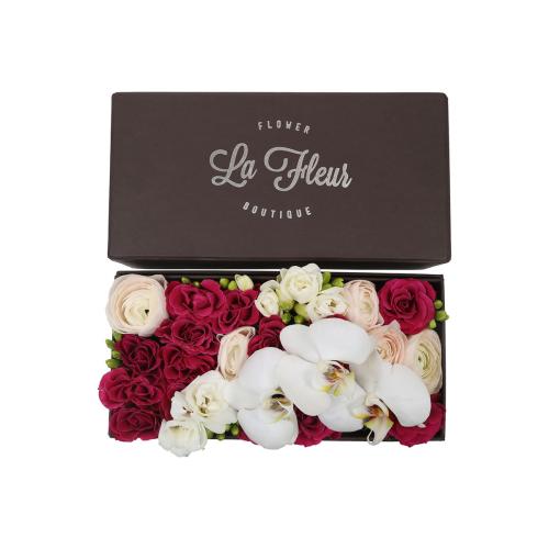 Коробка с цветами La Fleur «Моей любимой» купить с доставкой в любой город Украины. Киев, Харьков, Одесса, Львов. Цена от 1 340 грн.