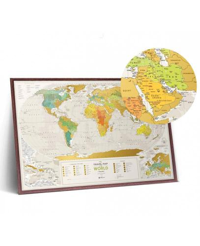 Скретч карта мира 1DEA.me «Travel Map Geography World» на англ. купить с доставкой в любой город Украины. Киев, Харьков, Одесса, Львов. Цена от 550 грн.